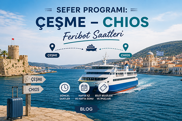 2026 Yaz Sefer Programı: Çeşme – Chios Feribot Saatleri