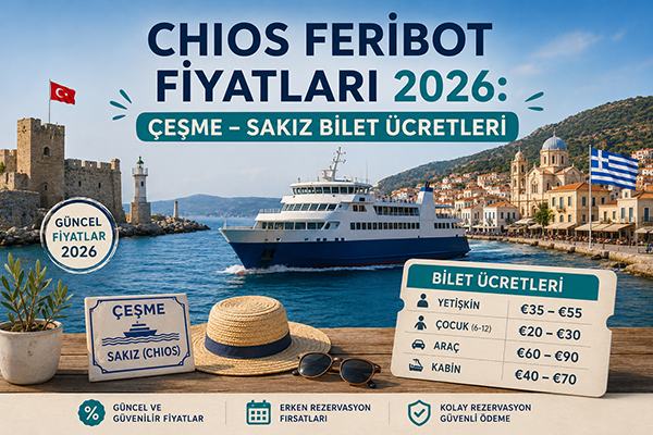 Chios Feribot Fiyatları 2026: Çeşme – Sakız Bilet Ücretleri